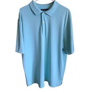 Greg Norman Golf Polo play dry Shirt turquoise Blue Size XL short sleeve